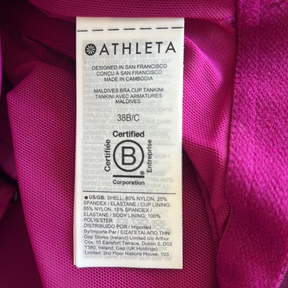 Athleta Maldives Bra Cup Takini 38B/C - Picture 7 of 9
